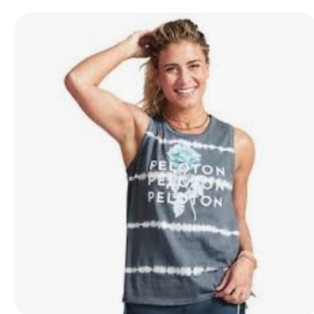 Peloton Studio Side Slit Tie Dye Muscle Tank